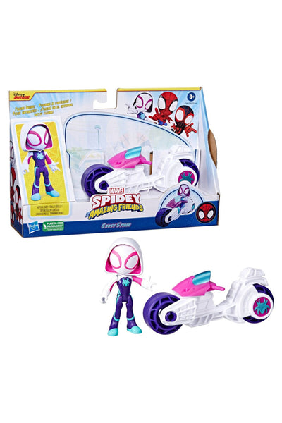 Spider And Hıs Amazıng Frıends Motorsiklet Ve Figür Ghost F6777-f7461