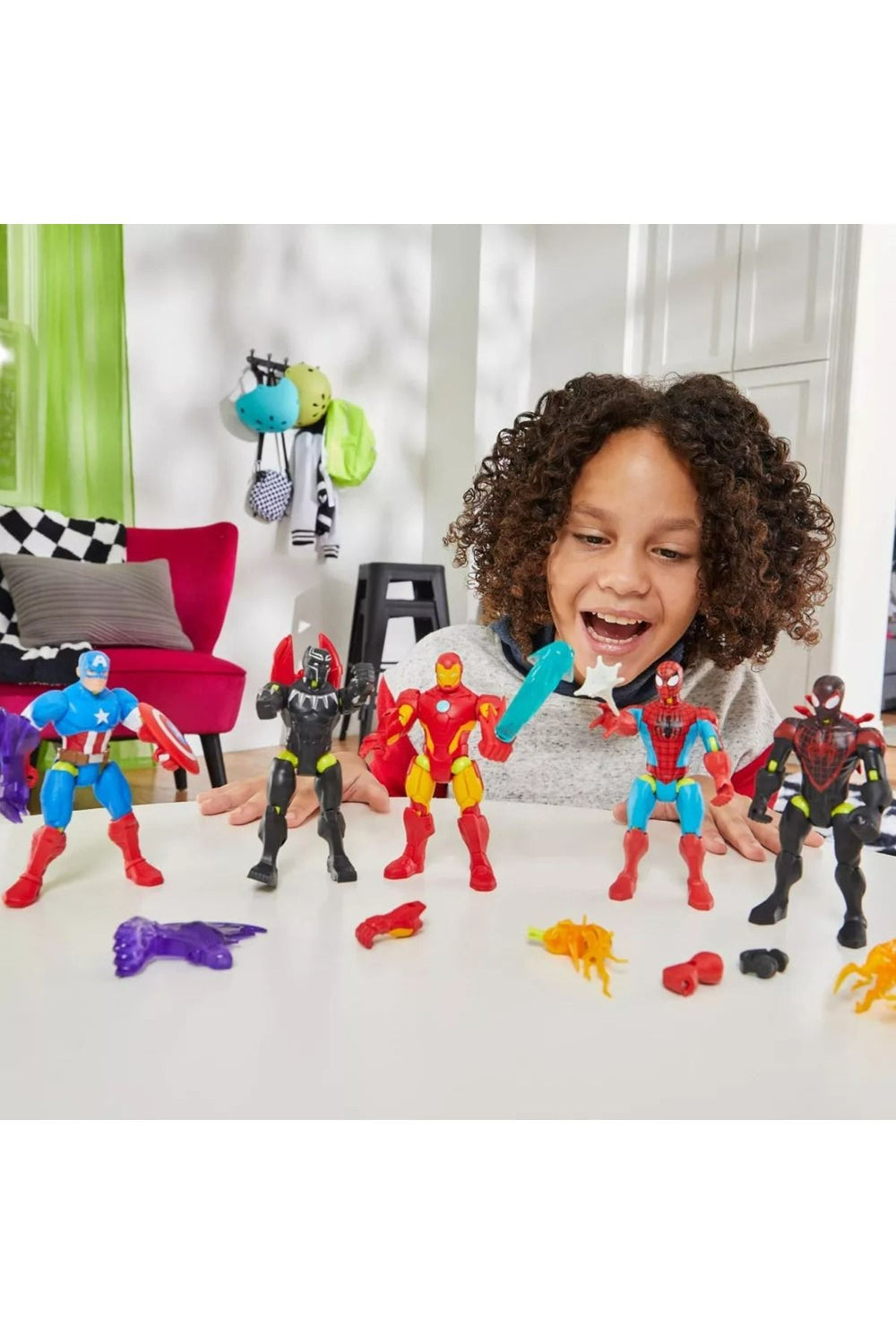 Spider-Man Mix Mashers Aksiyon Figürü – Parçalanabilir, Karıştır ve Birleştir (Orijinal Lisanslı)