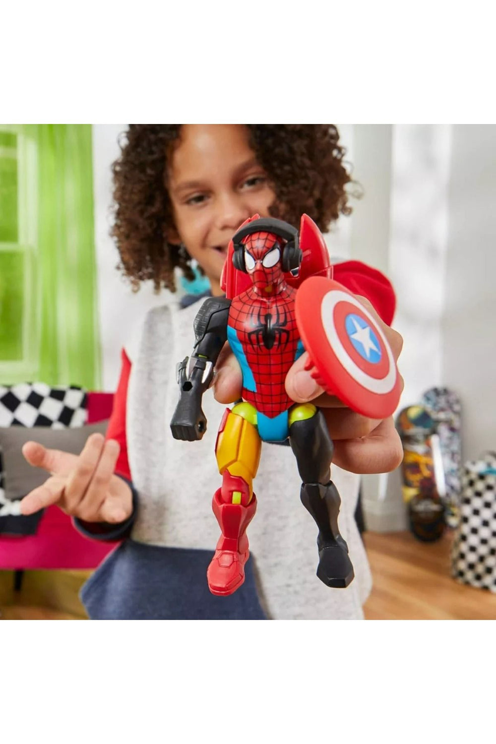 Spider-Man Mix Mashers Aksiyon Figürü – Parçalanabilir, Karıştır ve Birleştir (Orijinal Lisanslı)