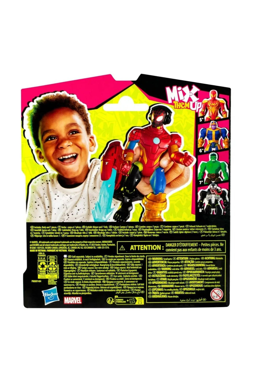 Spider-Man Mix Mashers Marvel Miles Morales Aksiyon Figürü