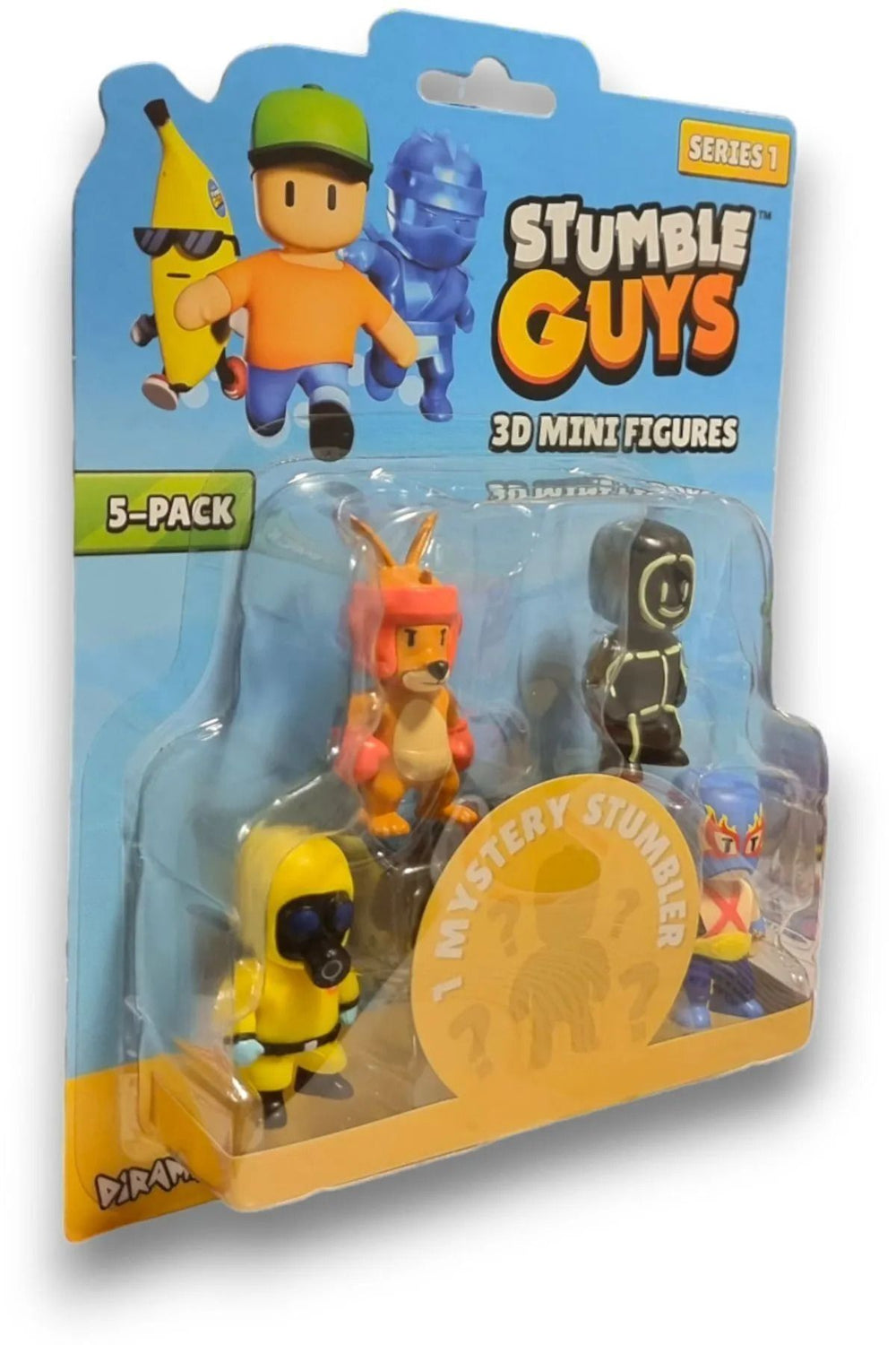 Stumble Guys Seri 1 - 3d Mini 1 I Sürpriz Olan 5 Li Figür Seti - Hazmat Luchador Boxing Roo Glowman