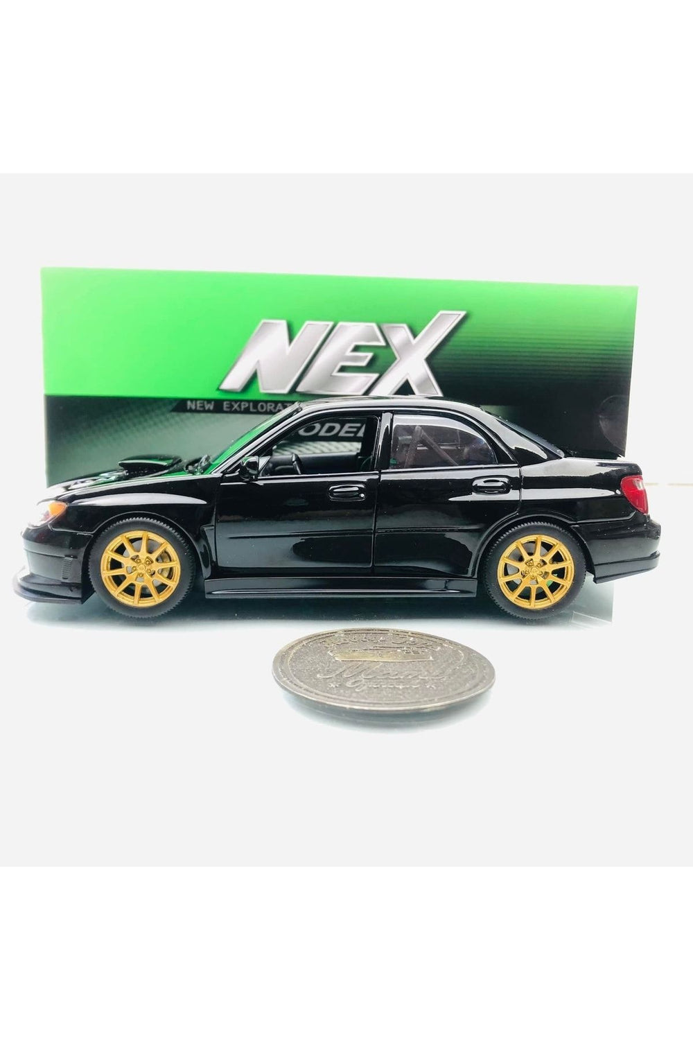 Subaru Impreza Wrx Sti Black 1:24 Ölçek Welly Marka
