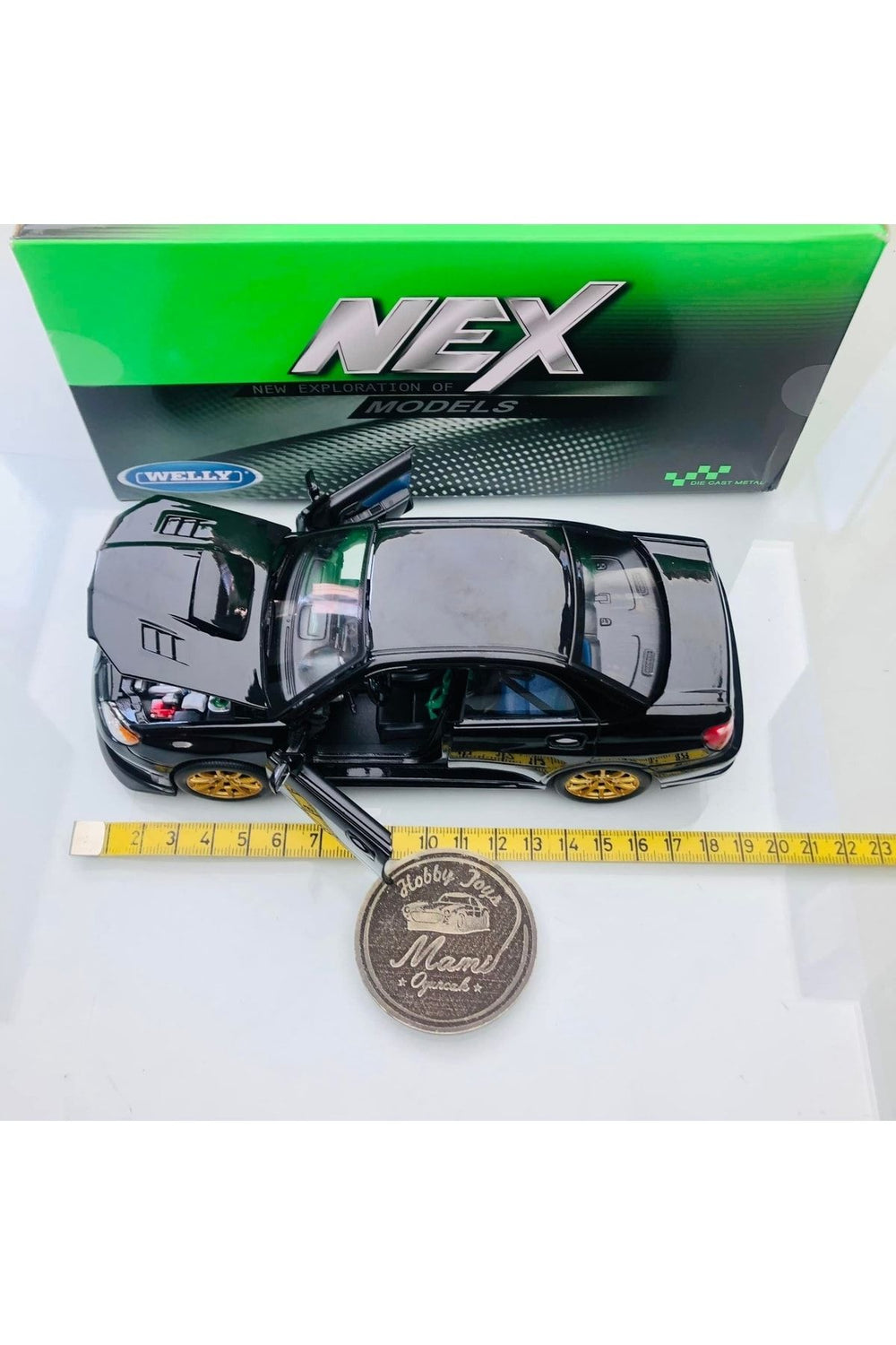 Subaru Impreza Wrx Sti Black 1:24 Ölçek Welly Marka