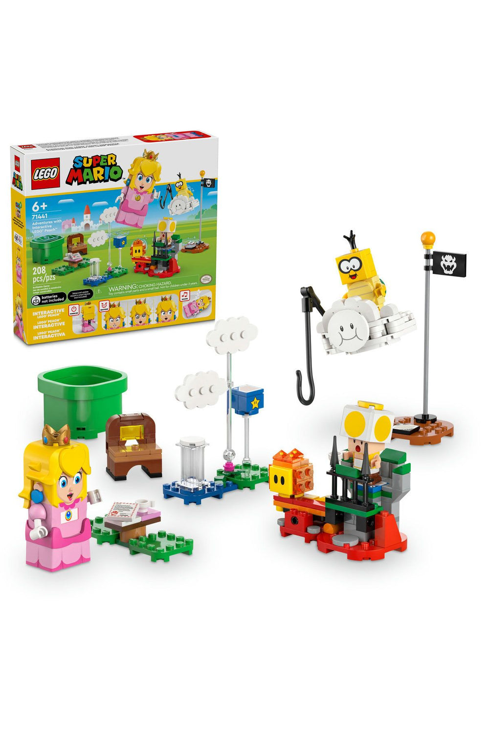 ® Super Mario™ İnteraktif LEGO® Peach™ ile Maceralar 71441 6 Yaş ve Üzeri Yapım Seti (208 Parça)