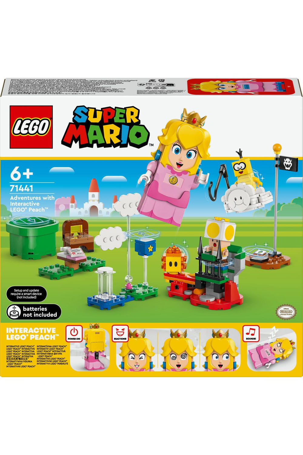 ® Super Mario™ İnteraktif LEGO® Peach™ ile Maceralar 71441 6 Yaş ve Üzeri Yapım Seti (208 Parça)