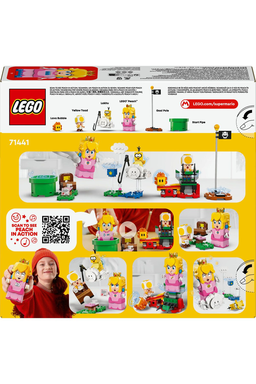 ® Super Mario™ İnteraktif LEGO® Peach™ ile Maceralar 71441 6 Yaş ve Üzeri Yapım Seti (208 Parça)