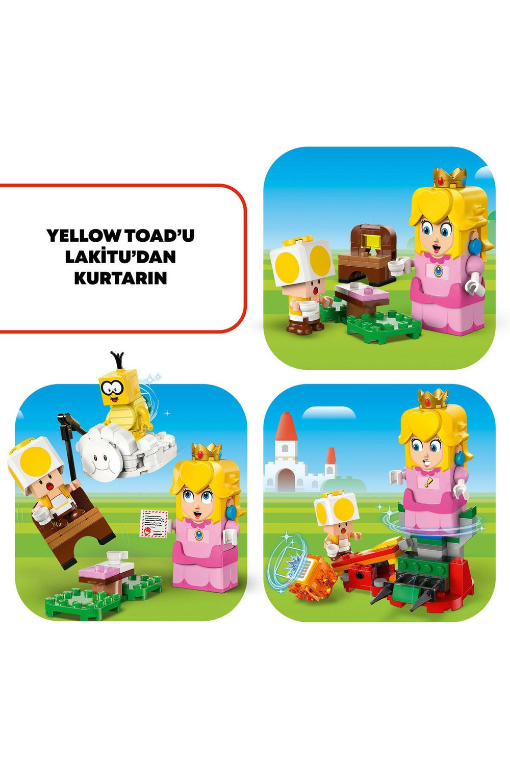 ® Super Mario™ İnteraktif LEGO® Peach™ ile Maceralar 71441 6 Yaş ve Üzeri Yapım Seti (208 Parça)