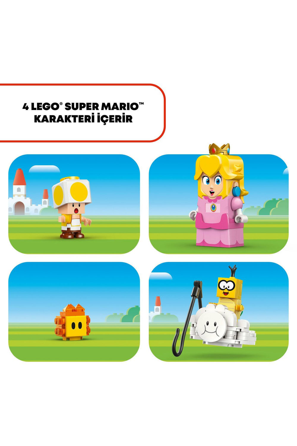 ® Super Mario™ İnteraktif LEGO® Peach™ ile Maceralar 71441 6 Yaş ve Üzeri Yapım Seti (208 Parça)