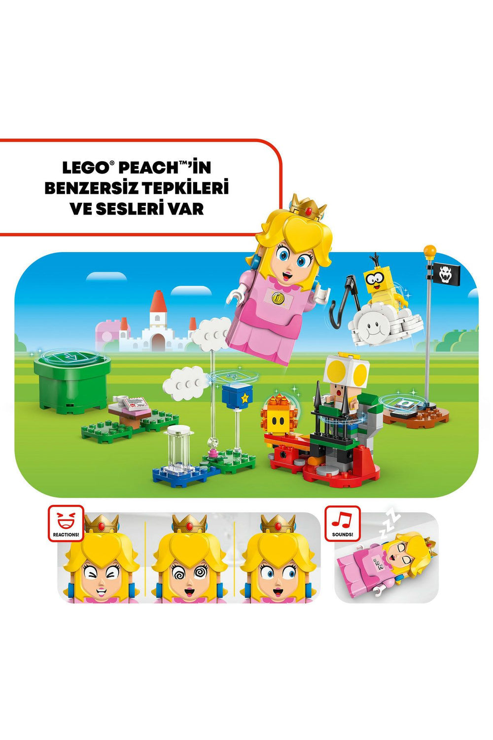 ® Super Mario™ İnteraktif LEGO® Peach™ ile Maceralar 71441 6 Yaş ve Üzeri Yapım Seti (208 Parça)