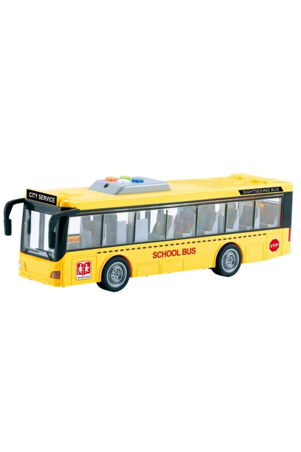 Sürtmeli Sesli Işıklı Tek Katlı Otobüs Oyuncak Yolcu Otobüsü Scntoys