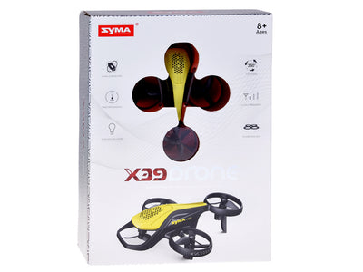 Syma X39 Mini Rc Drone - Otomatik Kalkış Inişli 360 Derece Takla Atan Işıklı 4 Pervaneli Oyuncak Drone