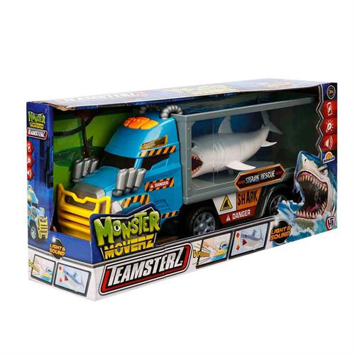 Teamsterz Monster Moverz Sesli ve Işıklı Köpek Balığı Kurtarma Kamyonu 40 cm.