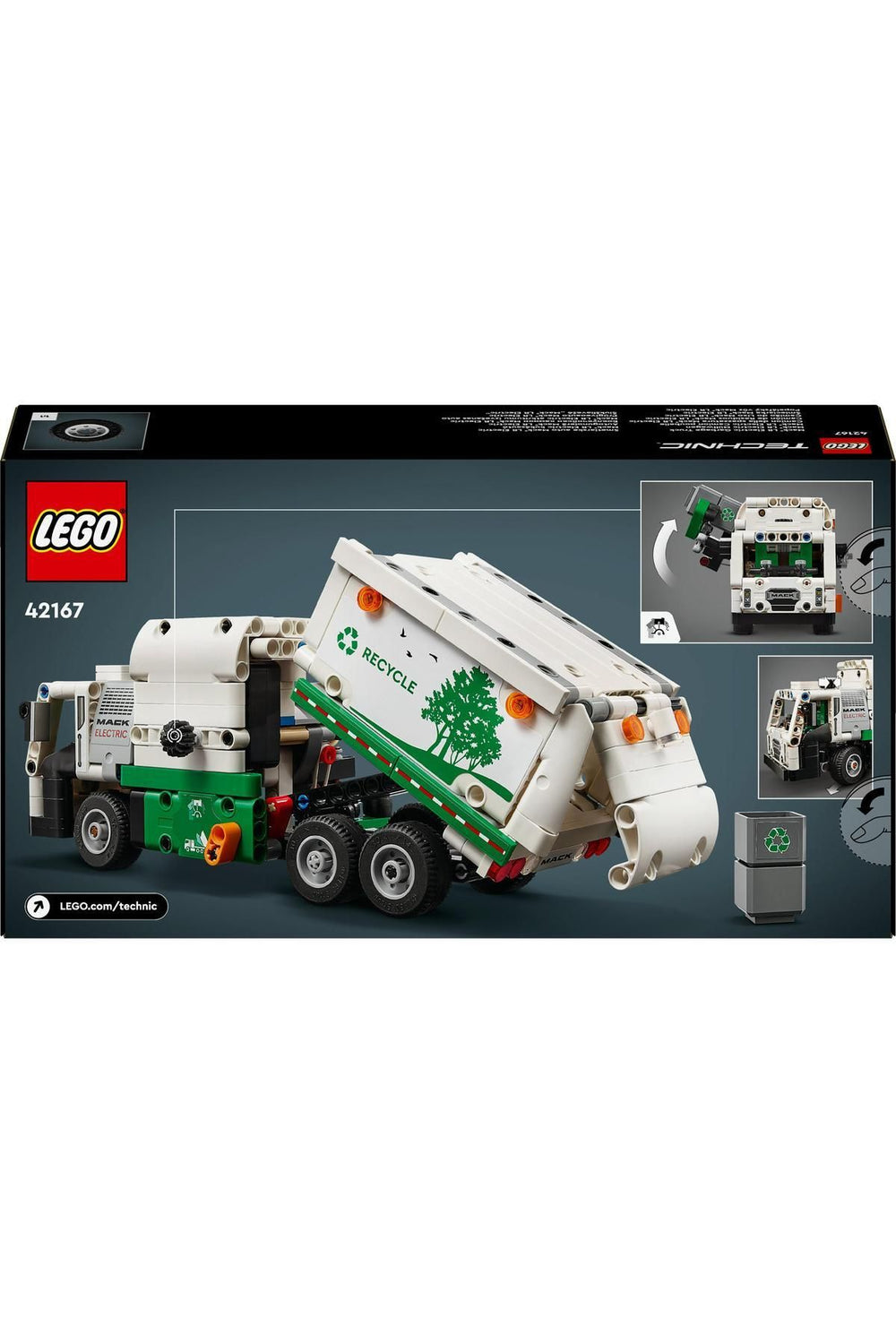 ® Technic Mack® LR Electric Çöp Kamyonu 42167  - 8 Yaş ve Üzeri İçin Yapım Seti (503 Parça)