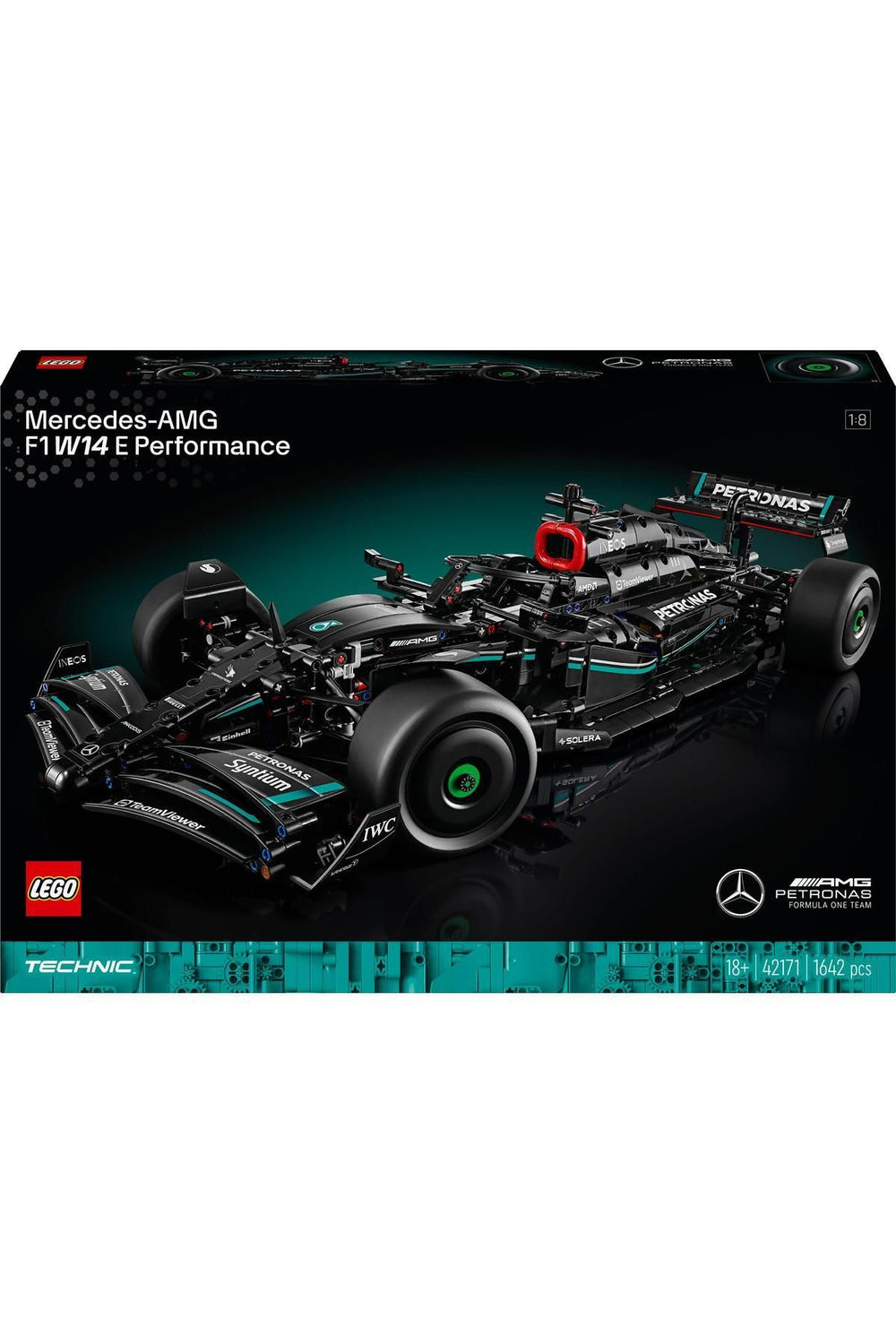 ® Technic Mercedes-AMG F1 W14 E Performance 42171- 18 Yaş ve Üzeri İçin Yapım Seti (1642 Parça)