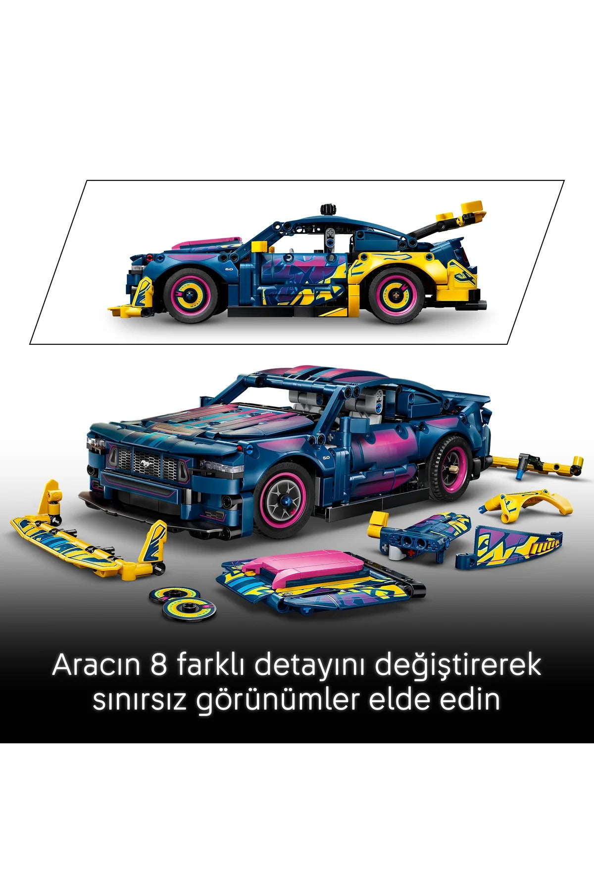 LEGO Technic Modifiye Ford Mustang GT Araba 42236