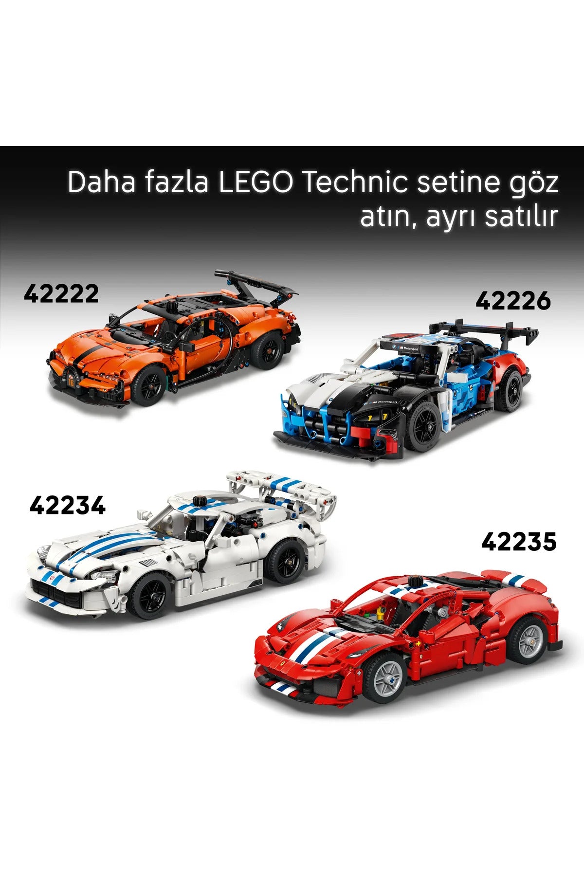 LEGO Technic Modifiye Ford Mustang GT Araba 42236