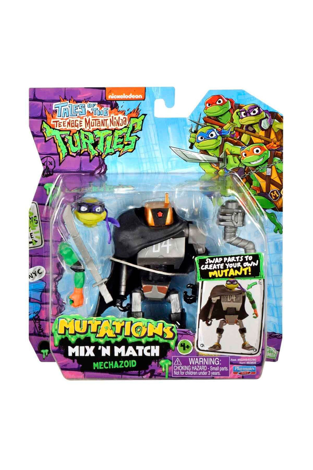 Teenage Mutant Mutations Mix N Match Mechazoid Figürü T0201300