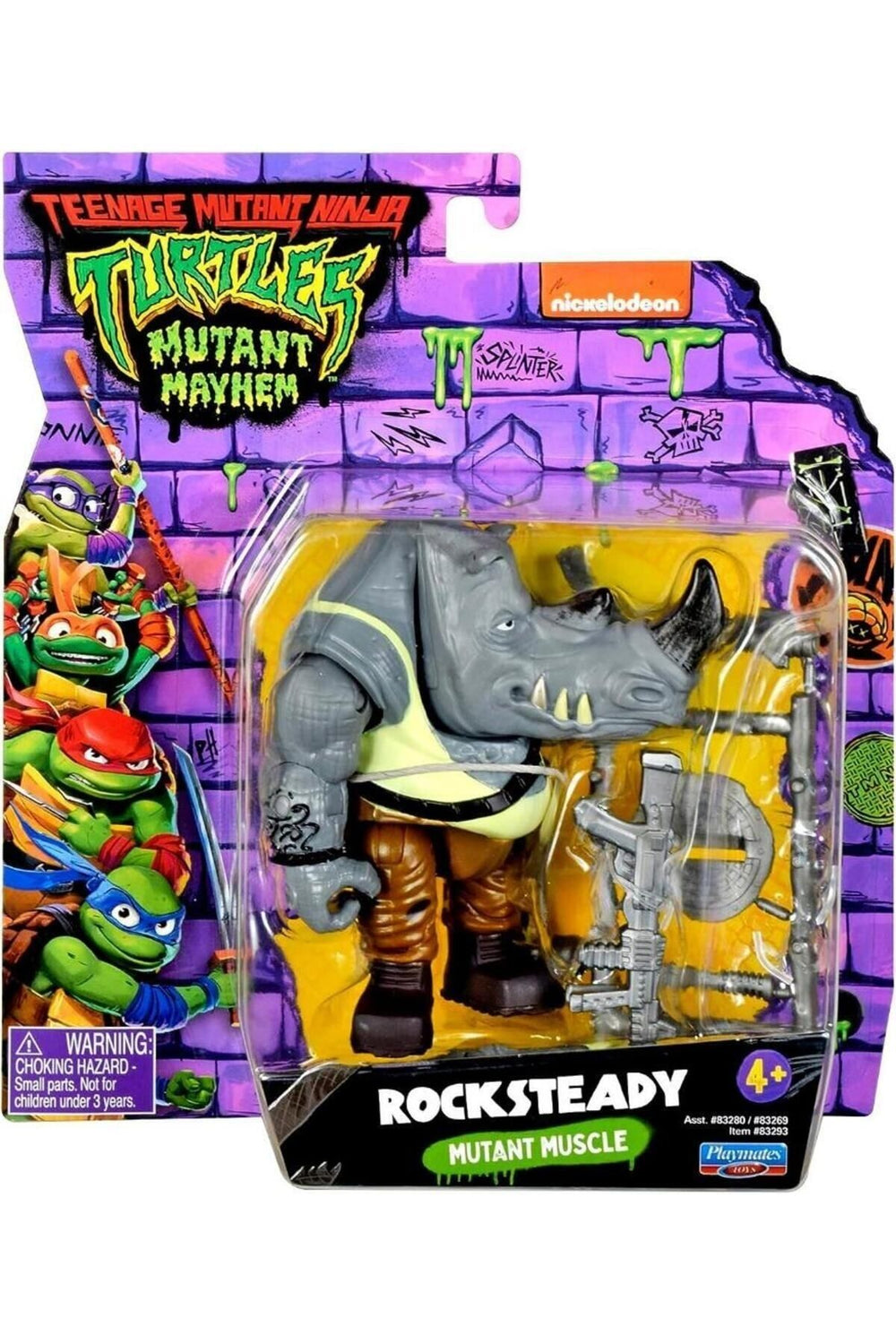 TMNT Aksiyon Figürler TU805100-4 - Rocksteady