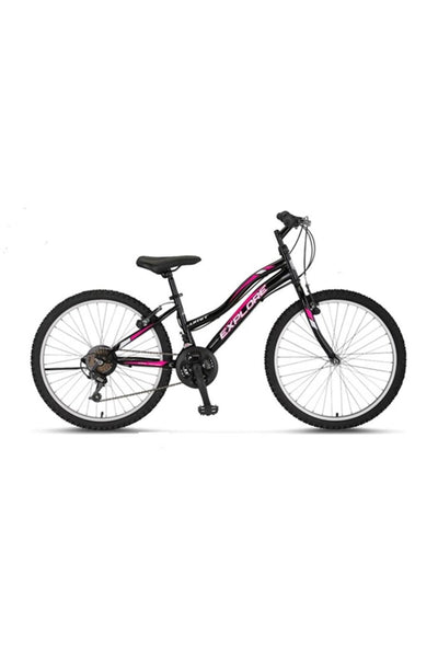 ÜMİT 2434 EXPLORER KADIN DAĞ BİSİKLETİ V 24 JANT 21 VİTES SİYAH PEMBE