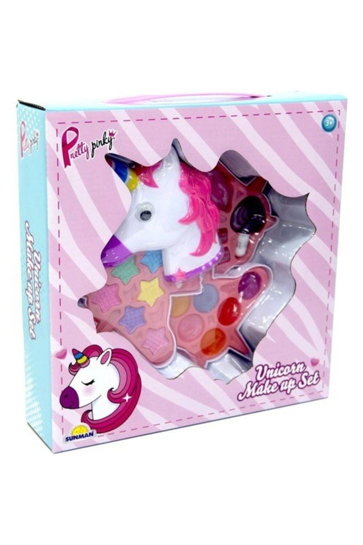 Unicorn Şekilli 3 Katlı Makyaj Güzellik Seti