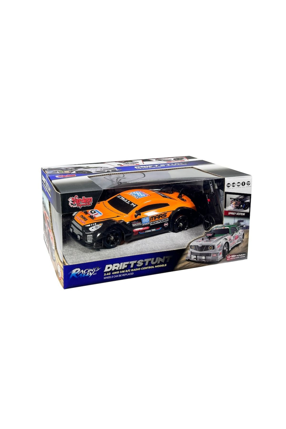 Uzaktan Kumandalı 1:16 4x4 WD Nissan Gtr Skyline Buhar Çıkartan Drift Araba