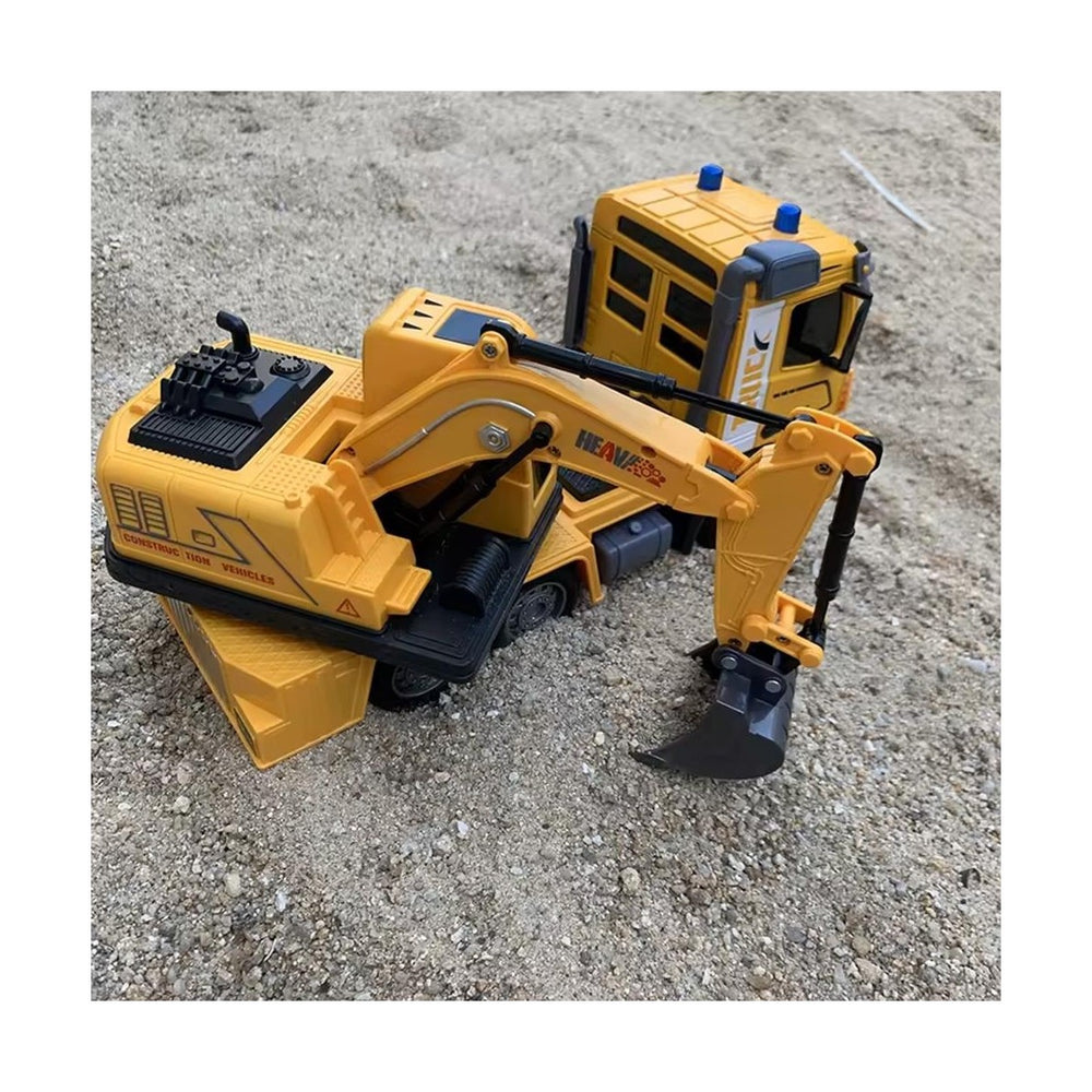 Uzaktan Kumandalı Sesli & Işıklı Excavate Truck Model Ekskavatör Inşaat Aracı