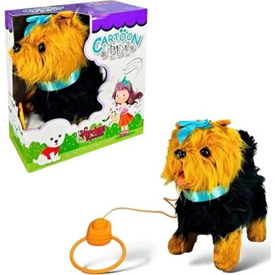 Vardem Tasmalı Hareketli Yürüyen Peluş Köpek Fiyonklu