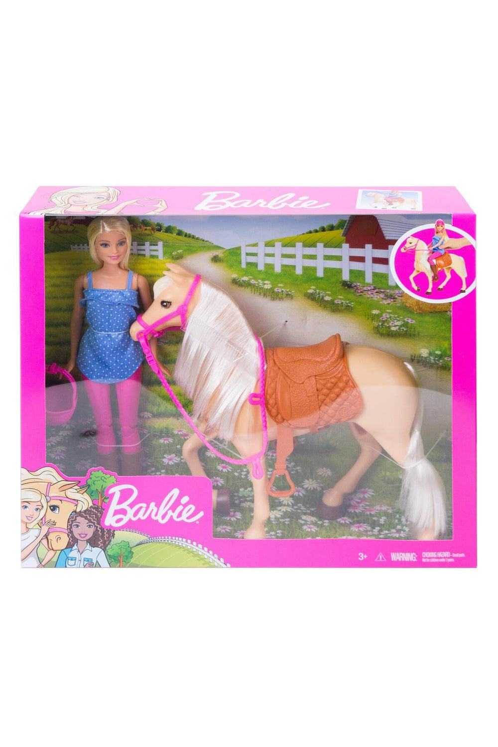 ve Güzel Atı Oyun SetiBarbie ve Güzel Atı Oyun Seti, Sarışın Bebekli FXH13FXH13